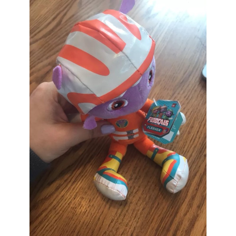 Action FLOOGALS FLEEKER Orange/Purple Plush-Brand New-SHIPS N 24 HOURS