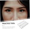 IWOWHERO Stainless Steel Eyebrow Stencil Practice Mold for Salon Use