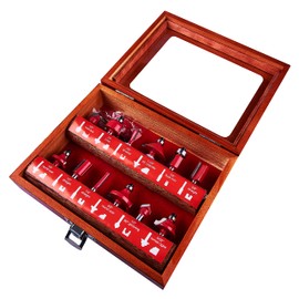 Amtech F3700A 12 Piece 6.25mm (1/4") router bit set
