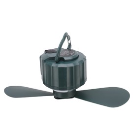 10400 MAh Tragbarer Campingventilator, Outdoor-Zeltventilatoren mit LED-Laternen-Fernbedienung, USB-aufladbarer, Batteriebetriebener Deckenventilator, 3 Geschwindigkeiten 3 Helligkeit, Timing, für Rei