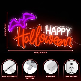 Treela Thanksgiving Turkey Decor Neon Sign Turkey Window Lights Decorations Happy Thanksgiving Door Sign LED Neon Light up USB Powered Wall Decor for Home Autumn Fall Harvest Decorations