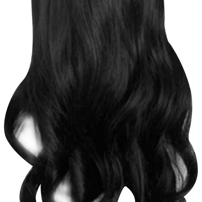 Long Curly Wavy Wig with Bangs Women Fashionable Synthetic Heat