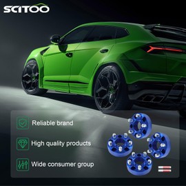 SCITOO Wheel Spacers 5x5 to 5x5 1.5" M14x1.5 Compatible with 2020-2023 for Jeep Gladiator