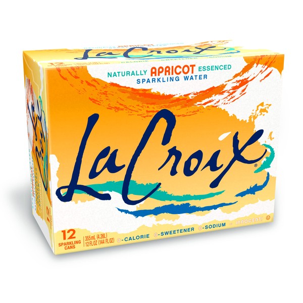 LaCroix Sparkling Water, Apricot, 12 Fl Oz (pack of 12)