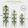 Kelived Garden Obelisk Trellis for Climbing Plants Adjustable, Rustproof Plastic