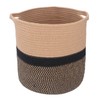 Woven Laundry Basket Cotton Rope Multifunctional Clothes Storage Hamper with