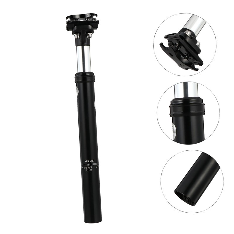 Kisangel Aluminum Alloy Bike Damper Post Seatpost Absorber for Comfortable
