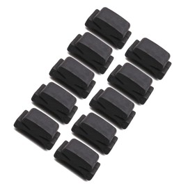 lasenersm 10 Pieces Guitar Pick Holder Rubber Guitar Plectrum Holder Guitar Headstock Pick Holder Guitar Pick Clip Guitar Headstock Clip for Guitar Bass Ukelele, Black