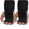 VSL Weight Lifting Hooks Non Slip Rubber Coated Grips, Neoprene