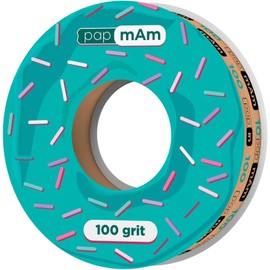 STALEKS PRO Cinta abrasiva blanca desechable PapmAm Expert – Grano 100 – Rollo de 7 m – Abrasivo reemplazable sin pegamento para estuche de plástico – Formación profesional de uñas – Manicura y