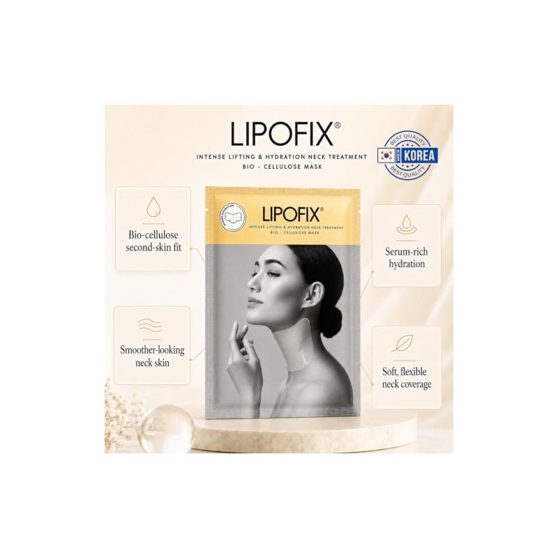 Neck Lifting Hydrating Firming Intense Treatment Bio - Cellulose Mask