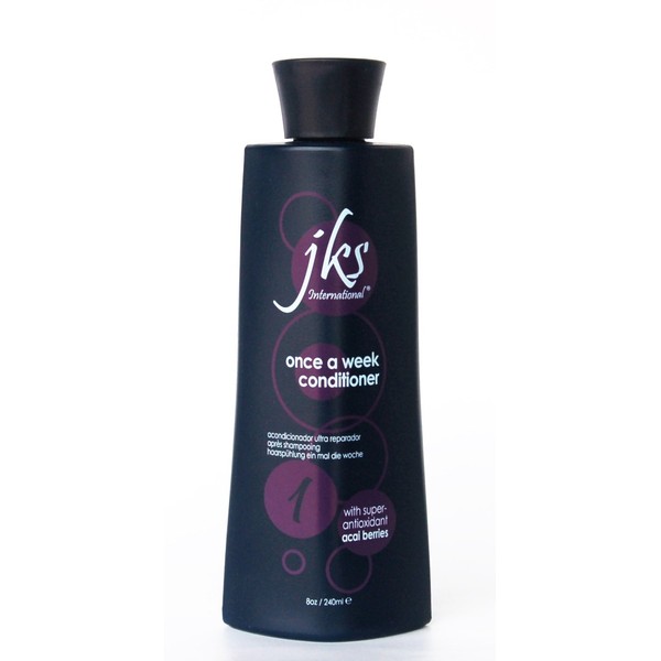 JKS® Once A Week Conditioner 8oz, hair repair, well balanced conditioner has all the nutrients, proteins and moisture that hair needs