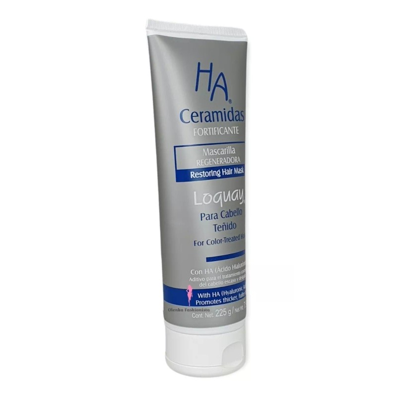 Loquay Mascarilla Regeneradora Para Cabello Teñido Ha Ceramidas