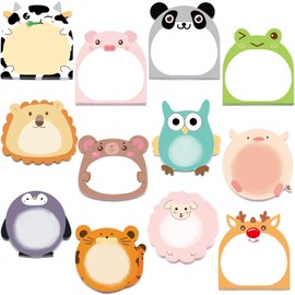 24 Pads Cute Sticky Notes Animal Sticky Notes for Teachers Classrooms 720 Sheets Self Sticky Memo Pads Notes Page Markers Flags Home Office School Supplies