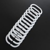 12 pcs Shower Curtain Rings Plastic Shower Curtain Hooks C-Shaped