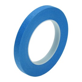 Motoforti Universal Painters Tape Masking Master Tape 5500x1.2x0.01cm / 60.15 Yards x 0.47 Inches x 140um Easy Removal Crepe Paper Blue 1 Pc