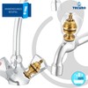 Universal valve tops for two-handle fittings and valves in 1/2
