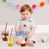 Skybooly 50 Pcs Baseball First Birthday Plastic Cups with Lids