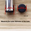 25mm Black Plastic Plugs, Black Round Tube Covers, Inner End