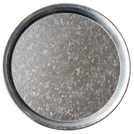 Dalton Galvanized round tray G19-0076 M Coin Tray Accessory Tray