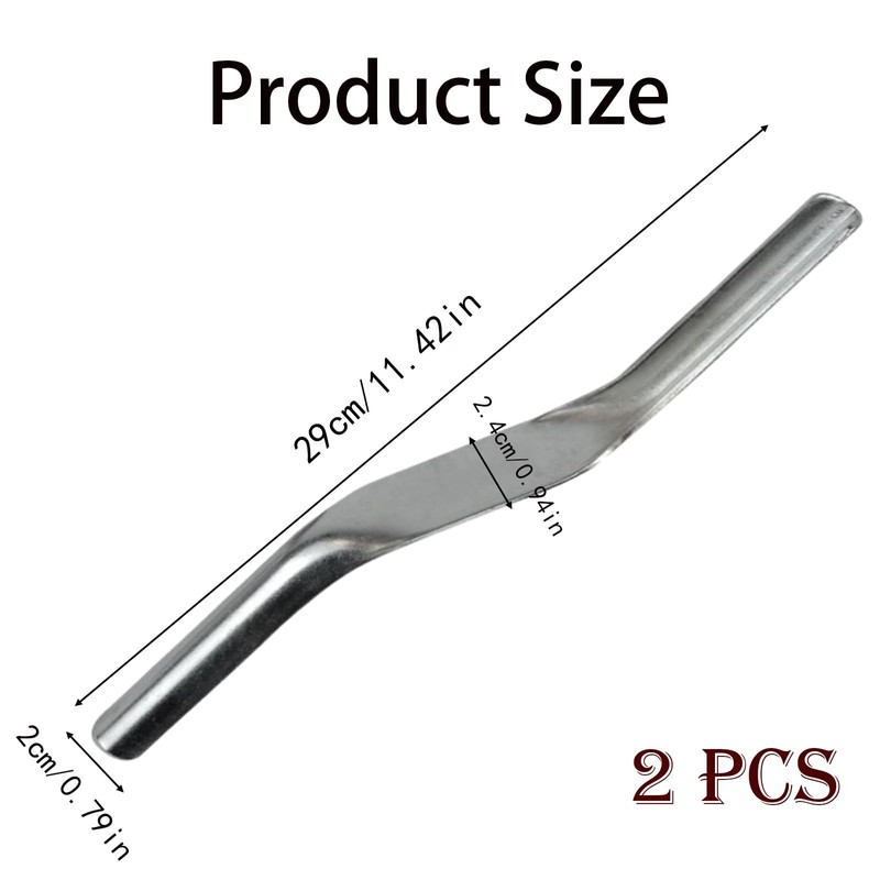 2 PCS Brick Jointer Tool Double End Steel Mortar Finishing