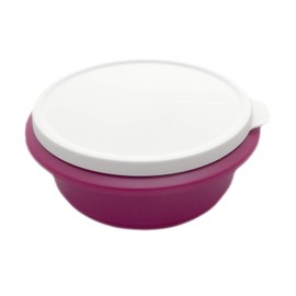 Tupperware Peng Bowl 1 Litre Mixing Bowl Serving Bowl Purple Blackberry White