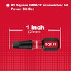 GEINXURN Impact Tough #2 Square 2 in. Insert Driver Bits,30Pack