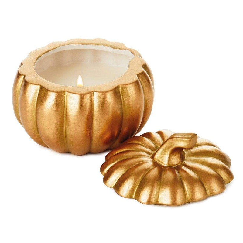 HMK Fall-Scented Ceramic Pumpkin Candle