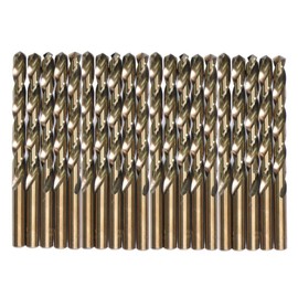 VALYRIANTOOL 1/8" Cobalt Drill Bits(20PCS), M35 HSSCO High Speed Steel Jobber Length Twist Drill Bit Set for Hardened Metal, Stainless Steel, Cast Iron, Plastic and Wood