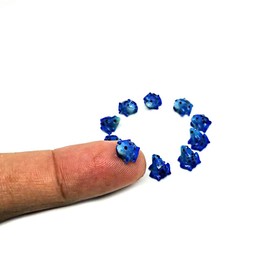 An_Shop 10pcs Artificial Animal Accessories Clay Blue Frog Packs Miniature Figurine Mini Decorative for DIY Ornament Craft DIY Dollhouse