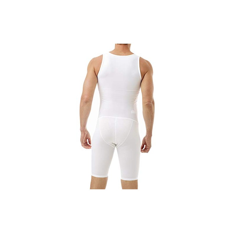 Underworks Mens Compression Bodysuit Girdle - No Rear Zipper X-Large