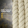 SGT KNOTS Twisted 100% Cotton Rope for DIY Projects, Crafts,