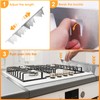 2 Pack Stainless Steel Stove Gap Covers, Adjustable Stove Counter