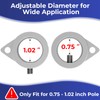 Yarkor Flag Pole Clip, Aluminum Alloy Flag Pole Rings, 360