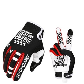 EXCEREY Skull Cycling Gloves Mountain Bike Gloves for Outdoor Sports, Driving, Climbing for Men & Women (Black, S)