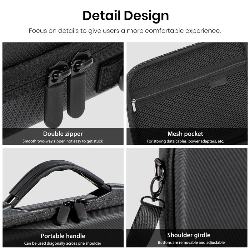 STARTRC DJI Osmo Action 6 Case, Waterproof Portable Shockproof Carry