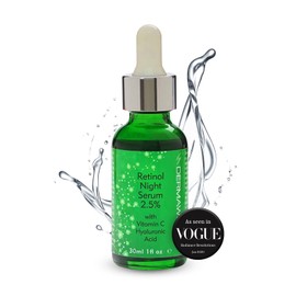 DERMAWORKS Retinol Face Serum 2.5% with Hyaluronic Acid, Vitamin C, Aloe Vera. Anti-Ageing - Anti-Wrinkle - Pro Collagen Skin Care