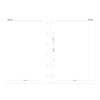 Filofax Calendar Diary Refill, Pocket Size, Week-to-View, White Paper, Unruled,