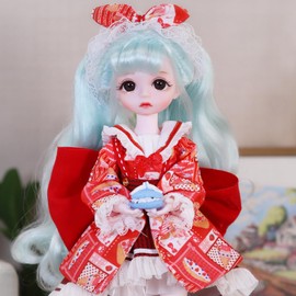ICY Fortune Days 1/6 bjd Doll - Anime Style Doll Set, 28 Mechanical Joints, Gift, Decoration, DIY Exercise, Perfect for Collecting, Girl Doll 6+(qingzi)