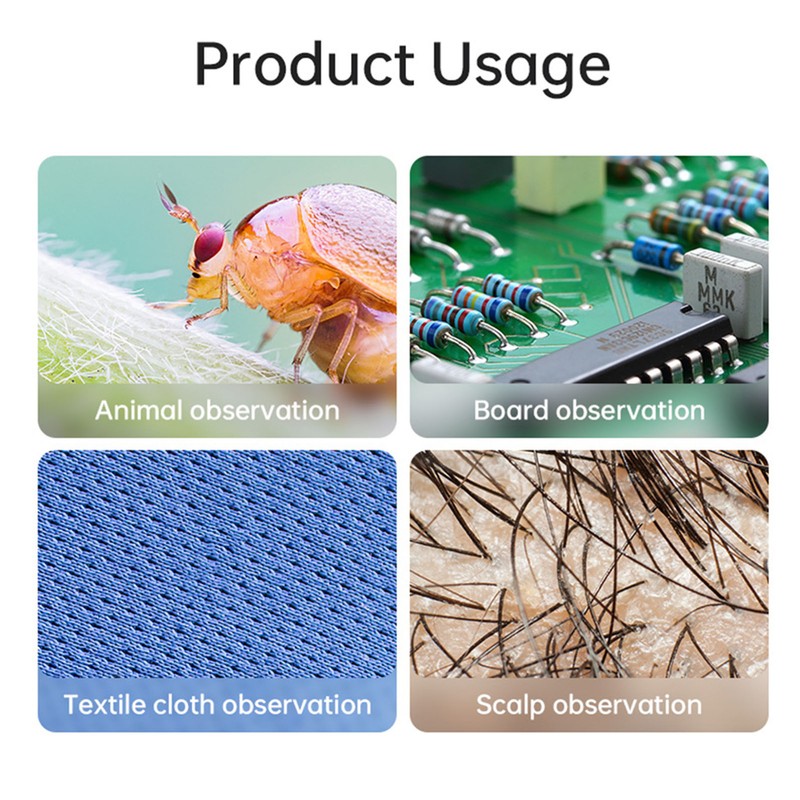 1200X Microscope Handheld Wireless WiFi Microscope Rechargeable Endoscope Magnifier Optical