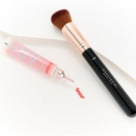 QVC Anastasia Beverly Hills Blurring Serum Blush with Brush - Color: Peach