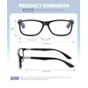 Missfive 2 Pack Classic Bifocal Reading Glasses for Men Women,