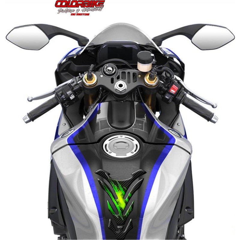Tank Protector Tank Pad Motorcycle 3D Carbon Scratch Compatible with