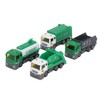 4 Pcs Garbage Truck Toy 1/32 Scale Inertial Drive Sanitation