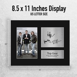 HWC Trading Top Gear Clarkson, May, Hammond Gifts Printed Signed Autograph Picture for TV Show Fans - US Letter Size