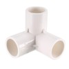 sourcing map 3 Way Elbow PVC Pipe Fitting Furniture Grade