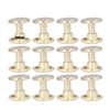 500set Metal Studs Rivets 8mm DIY Iron Double Flat Uniform
