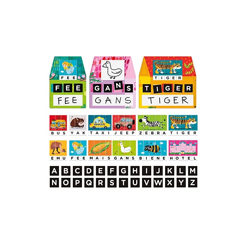 Headu DE52484 Writing Workshop Educational Game Montessori Orange