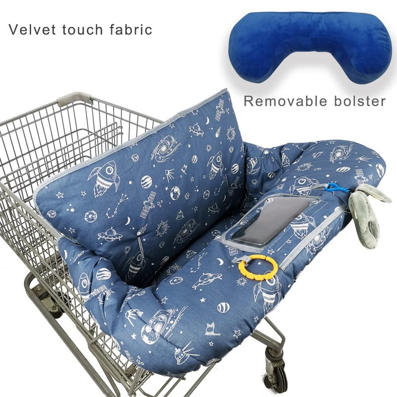 Shopping Cart Cover for Baby/Toddler, Cozy High Chair Cover, Blue