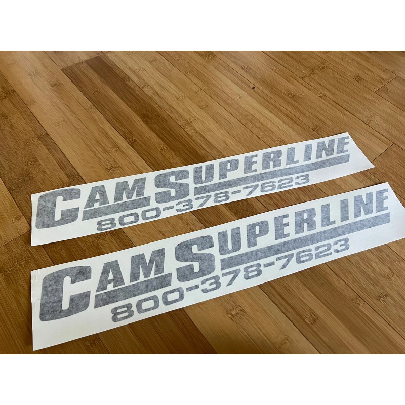 Cam Superline Trailer Replacement 22” Stickers (set Of 2) Older